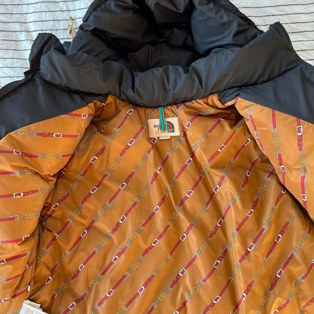 Gucci x Northface Black Puffer sz XS - Picture 4 of 16
